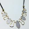 Collar geométrico esmerilado coreano de moda para mujer Joyería coreana al por mayor Fabricantes de Yiwu Lote mixto pequeño
