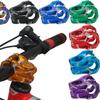 Guidão vertical oco para mountain bike, guidão vertical curto de redução de velocidade para bicicleta de estrada, acessórios de guidão vertical oco em liga de alumínio 31,8 mm