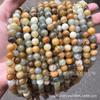 Ventas Directas de Fábrica Cuentas Redondas de Jade Flor Natural Cubierta de Leche Soñadora Jade Suelto Multicolor Pomelo Accesorios DIY Productos Semiacabados