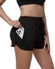 Novos Populares Europeus e Americanos Transfronteiriços Treino de Yoga Shorts de Corrida Casual Esportes ao Ar Livre Treino de Secagem Rápida Calças Três Quartos para Mulheres