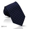 Corbata Rayada para Hombre Camisa Profesional de Negocios de Alta Gama Azul Azul Marino Anudada a Mano Corbata de 8cm Shengzhou Lista para Enviar