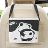 Caixa de Armazenamento para Carro Desenho Animado Panda Fofo Lixeira para Carro Fácil de Limpar Couro Resistente a Manchas e Desgaste Caixa de Armazenamento para Carro