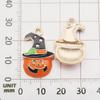 1 Halloween Liga de Metal com Gotejamento de Óleo Pingente Engraçado Acessórios de Cabelo Pulseira Colar Brincos DIY Acessórios de Joias Fantasma Abóbora