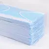 Mascarillas Desechables Planas Azules y Blancas con Filtración de Tres Capas, Protección contra Polvo Melt-Blown, Venta al por Mayor por Caja, Protección Diaria, Protección Solar Civil