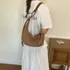 Bolsa de Hombro Cruzada de Moda Casual de Gran Capacidad Estilo Coreano Bloques de Color Verano 2026 Bolsa Dumpling Versátil para Viajes Diarios