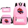 Conjunto de Mochila de Desenho Animado com Três Peças para Alunos do Ensino Fundamental e Médio, Mochila de Grande Capacidade Céu Estrelado para Campus, para Homens e Mulheres, Bolsa de Ombro
