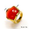 Anillo de Acero de Titanio para Hombre y Mujer con Piedra Ojo de Gato Grande Exagerado Simple de Moda Estilo Ins Europeo y Americano Niche Anillo de Moda de Alta Gama
