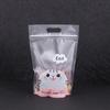 Venta al por mayor de bolsas autosellables mixtas de cuatro colores para niña, gato, perro, conejo, bolsa de plástico transparente gruesa sellada a prueba de humedad