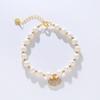 Pulsera de Perlas de Agua Dulce para Mujer, Diseño de Nicho Estilo Ins, Pulsera de Lujo Ligero, Cristal Vintage al por Mayor, Retro Artístico