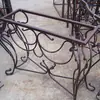Mesa de Entrada de Hierro Estilo Europeo Subei Suministro Directo, Mesa de Hierro Artesanal Forjado Antiguo, Mesa de Hierro Forjado Artesanal para Entrada