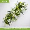 Bosque de Flores de Piso para Boda Estilo Pantalla de Ventana Arreglo Pasarela Escenario de Boda Arreglo Floral Pasillo Bola de Flores de Medio Círculo Flores Artificiales