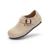 Zapatos Infantiles Balabala Zapatos Birkenstock para Niñas 2025 Nuevos Zapatos de Princesa Primavera y Otoño Zapatos de Suela Blanda de Moda Moda Retro