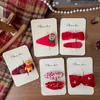 Novo Estilo Coreano Tecido Vermelho Doce Flor Grampo de Cabelo Feito à Mão Infantil Lateral Franja Clip Acessórios de Cabelo Versáteis