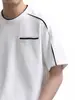 Roupas Masculinas Fengshe / Verão 2026 Nova Camiseta Versátil Confortável Respirável Tendência Manga Curta Design Estrutural Mais Vendida Sensação Fresca