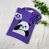 Bolsa de Tricô Ins Desenho Panda Feminina Moda para Carregar na Mão Grande Capacidade Bolsa de Ombro Bolsa Transversal Bolsa