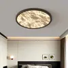 Lámpara de techo para dormitorio, estilo italiano, minimalista, de lujo, redonda, de estudio, moderna, minimalista, de espectro completo, con protección ocular.