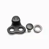 Fivela de Metal Duplo Furo Osso de Tigre 17.5mm, Fivela Duplo Olhal para Montanhismo, Gancho de Sapato de Proteção do Trabalho Fivela de Sapato