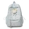 Nova Mochila Estrelada Estilo Ins para Alunas, Bolsa Escolar Fofa de Grande Capacidade para Alunos do Ensino Fundamental II e Médio, Mochila Casual para Viagem