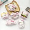 Colgante de Felpa con Forma de Comida de Gato Dibujado Colgante de Bolso Broche de Muñeca Hamburguesa Papas Fritas Pan