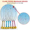 Um massageador de cabeça em formato de polvo, raspador de polvo, ferramenta para alívio de coceira, projetado especificamente para massagem e relaxamento do couro cabeludo, massageador de couro cabeludo com 12 garras, usado para relaxamento e alívio do estresse, gadget de presente divertido, extrator de alma, raspador de cabeça, ferramenta unisex para alívio do estresse