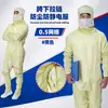 Ropa libre de polvo Clase 100 con cremallera, ropa antiestática para talleres libres de polvo, ropa de protección laboral antiestática