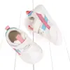Zapatos Blancos Transpirables de Primavera y Otoño para 1-3 Años con Velcro, Zapatos Retro de Retazos para Niños Pequeños, Zapatos Deportivos de Suela Suave Antideslizantes para Niños y Niñas