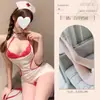 Lencería Sexy para Mujeres Jóvenes, Lencería Juguetona, Atuendos Coquetos, Uniformes de Enfermera Sensuales y Atractivos Qqny que No Requieren Quitarse