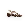 Sandalias de tacón alto estilo Grapema para mujer, verano, retro francés, huecas, tejidas, de punta cuadrada, destalonadas, con tacón grueso, zapatos romanos