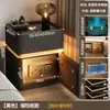 Mesita de noche inteligente de madera maciza con caja fuerte integrada, nuevo modelo 2026, caja fuerte pequeña para uso en dormitorio del hogar