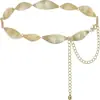 Cadena de Cintura de Mariposa Metálica Transfronteriza Cadena de Perlas Plateadas Decoración Versátil para Faldas de Alta Gama para Mujer Retro Europeo y Americano