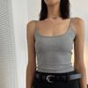 Camisola Vintage Fresca de Algodão Elástico Estilo Francês para Mulheres, Roupa de Verão, Regata Slim Fit Que Esconde os Seios Laterais