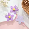 Nuevos Accesorios de Flor de Cinco Pétalos de Algodón Flor de Tela Morada Accesorios para el Cabello de Niños Flor Creativa para Sombrero Flor para Zapatos