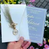 Invitaciones de Acrílico Transparente Escarchado Estilo Occidental Más Vendidas Transfronterizas, Invitaciones de Boda, Sobres Verticales, Invitaciones de Boda, Recuerdos Hechos a Medida