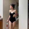 Traje de baño conservador adelgazante con cobertura de vientre para pecho pequeño de Corea del Sur 2023 xiangfeng aguas termales bikini simple sin espalda al por mayor