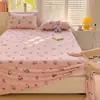 Juego de Sábanas de Terciopelo de Leche Invierno Clase A Pieza Única 180x200 Espesado Suave Terciopelo de Coral Dormitorio Persona Sola Funda de Almohada Juego de Tres Piezas