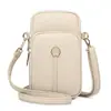 Bolso Cuadrado Pequeño de Piel Suave de Gama Alta para Teléfono Móvil para Mujer 2025 Nuevo Nicho Simple Versátil Bolso de Hombro Cruzado Billetera