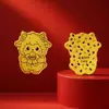Folha de ouro, ouro puro 999, desejando-lhe prosperidade e riqueza, adesivo de telefone dourado, verso adesivo, brinde de evento de empresa com folha de ouro