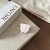 Pinza para el pelo de oso linda estilo coreano de PVC, Accesorio para el flequillo estilo vintage para mujer, Pinza pequeña para el lateral del pelo