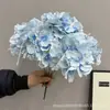 Flores Artificiales, Ramo de Hortensias de 5 Cabezas, Verano Interminable, 27 Piezas, Materiales Florales para Decoración de Bodas y Hogar, Flores de Cinco Cabezas