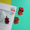 Nuevos Accesorios de Oso Pajarita Acrílica Venta al por Mayor Hechos a Mano DIY Pegamento de Crema Pinzas para el Cabello de Niños Decoraciones para Ropa Funda de Teléfono