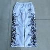 Pantalones deportivos holgados e informales de estilo hip-hop callejero, estilo europeo y americano, con bordado de letras, para hombres y mujeres, Y2K