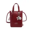 Mini Bolsa Nova Moda Verão 2025 para Mulheres, Bolsa Saco Colorida Tendência, Bolsa de Ombro Transversal para Celular