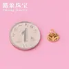 Prata S925 Oco Ruyi Cadeado da Paz Pequeno Pingente DIY Pulseira de Corda Trançada Material de Acessório de Prata Pequeno Pingente