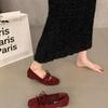 Zapatos Planos Versátiles 2026 Primavera y Otoño Nuevo Estilo Moño Zapatos Mary Jane para Mujer