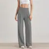 Pantalones de Yoga de Pierna Recta de Secado Rápido Levantamiento de Glúteos Melocotón Adelgazantes Favorecedores Pierna Ancha Ropa Exterior Deportiva Fitness Pantalones de Yoga para Mujer Cintura Alta
