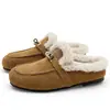 Mocassins de Lã Nevados Sapatos Femininos 2026 Outono Inverno Slip-on Boca Profunda Sapatos Individuais Confortáveis para o Dia a Dia Sapatos Casuais Birkenstock