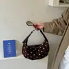 Bolso de Hombro Retro de Lunares Estilo Coreano de Nicho 2026 Nuevo Bolso de Mano para el Trabajo Cotidiano Casual Bolso de Hombro Único para el Trabajo