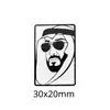 Modelo Quente Transfronteiriço Oriente Médio Emirados Árabes Unidos Retrato do Rei Senhor Esmalte Pintado Emblema Adesivo para Celular Pronto para Entrega