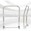 Manija Plegable de Acero Inoxidable para Carrito de Plataforma Plana, Manija Engrosada y Reforzada, Manija de Carrito de Plataforma Plana de Plástico, Pasamanos, Manija de Carrito Pequeño