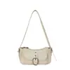 Moda Versátil para el Trabajo Bolso de Mano para Mujer Estilo Francés Bolso de Hombro de Moda Bolso Cruzado Estilo Motero